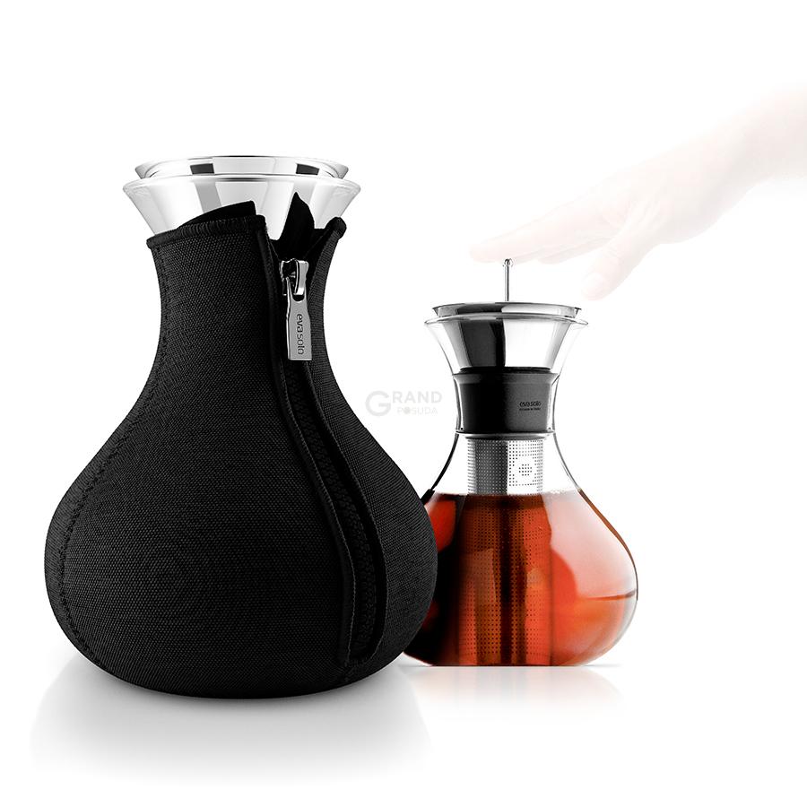 Eva Solo Чайник заварочный tea maker в неопреновом текстурном чехле 1 л черный | https://grandposuda.com.ua