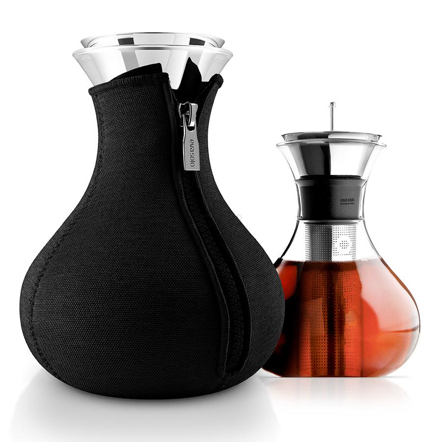 Eva Solo Чайник заварочный tea maker в неопреновом текстурном чехле 1 л черный | https://grandposuda.com.ua