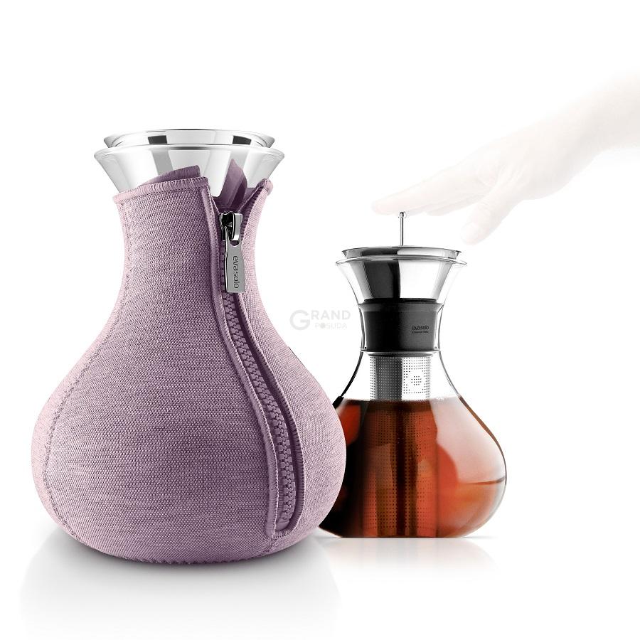 Eva Solo Чайник заварочный tea maker в неопреновом текстурном чехле 1 л холодная роза | https://grandposuda.com.ua
