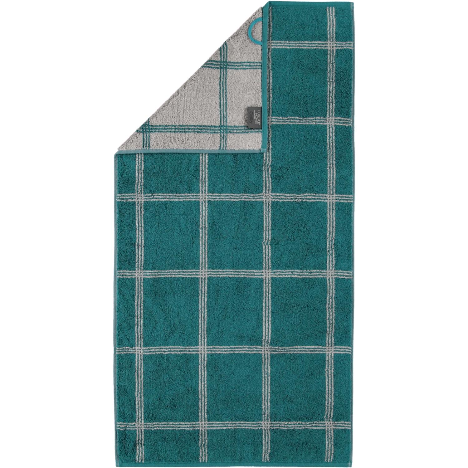 Рушник для рук 50 х 100 см Grafik Smaragd Two-Tone Cawo | https://grandposuda.com.ua