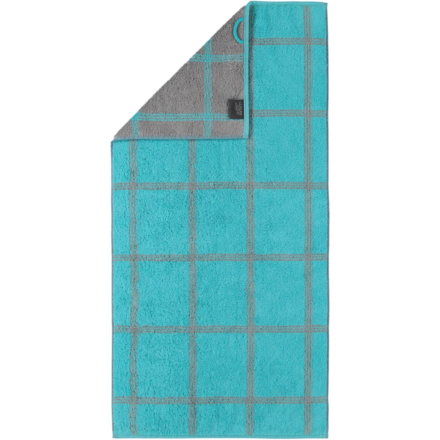 Полотенце для рук 50 х 100 см Grafik Turquoise Two-Tone Cawo | https://grandposuda.com.ua