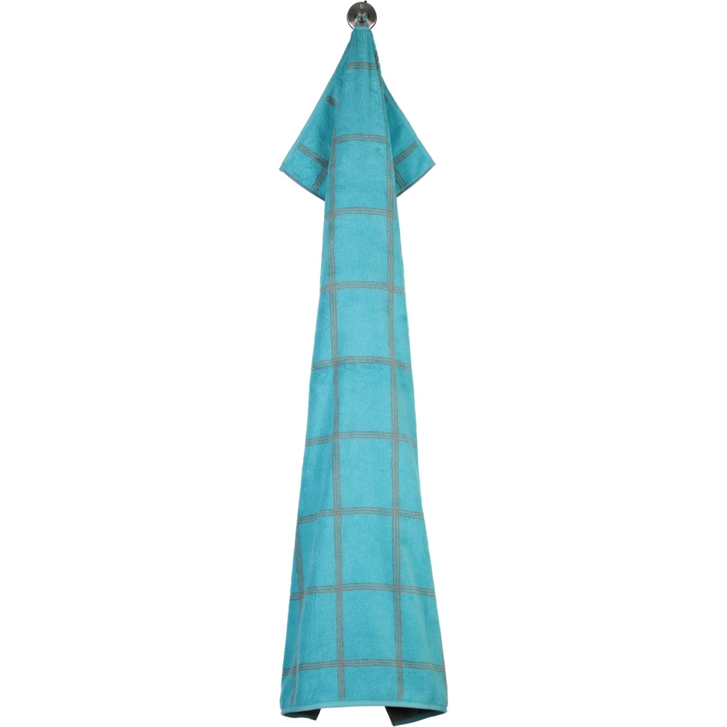Рушник для душу 80 х 150 см Grafik Turquoise Two-Tone Cawo | https://grandposuda.com.ua