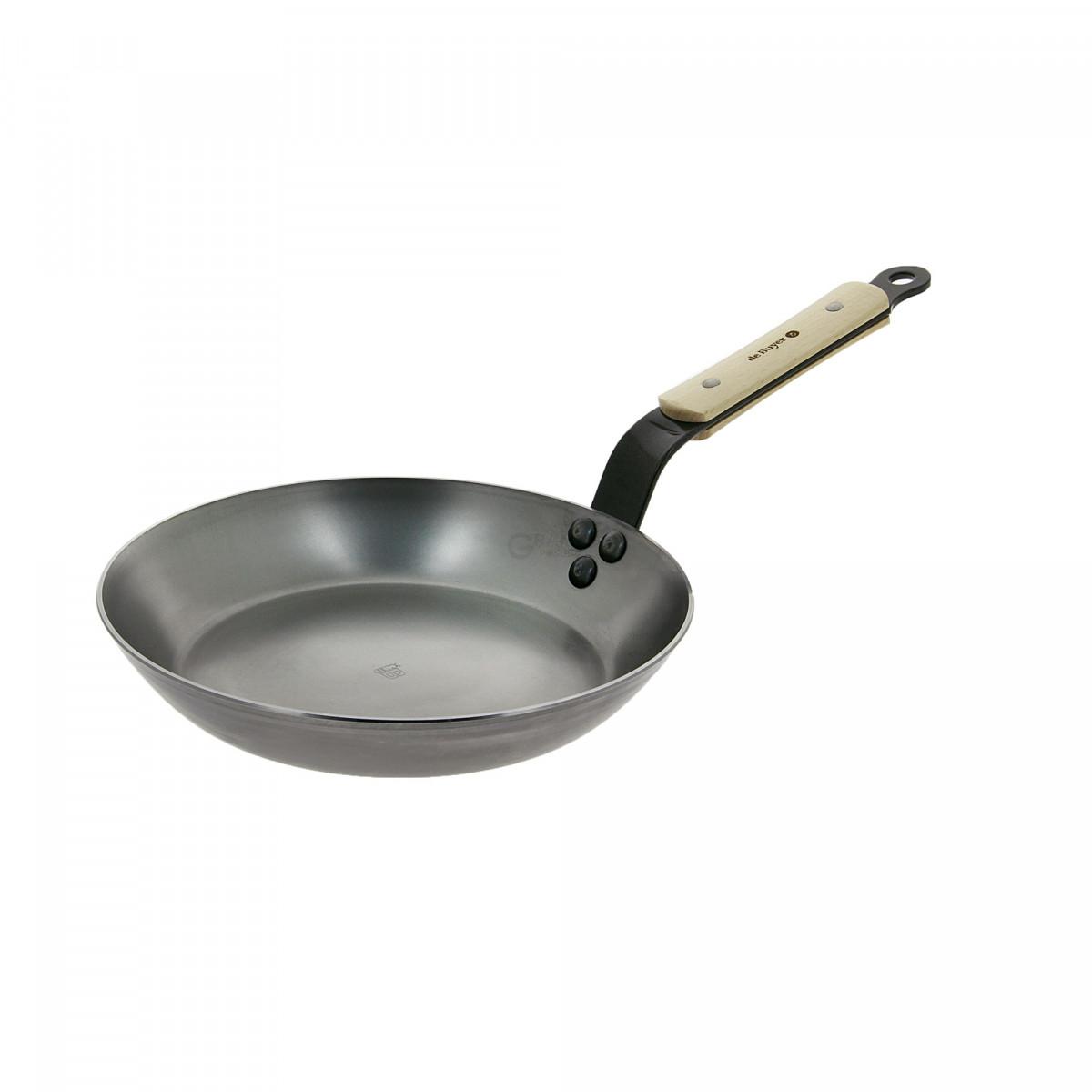De Buyer Сковорода с деревянной ручкой 24 см Mineral B Element | https://grandposuda.com.ua