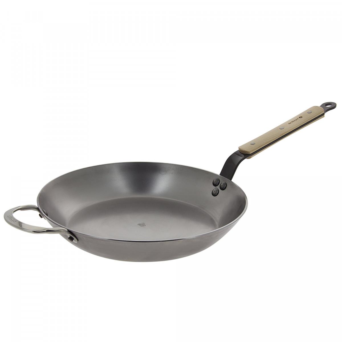 De Buyer Сковорода с двумя ручками 32 см Mineral B Element | https://grandposuda.com.ua