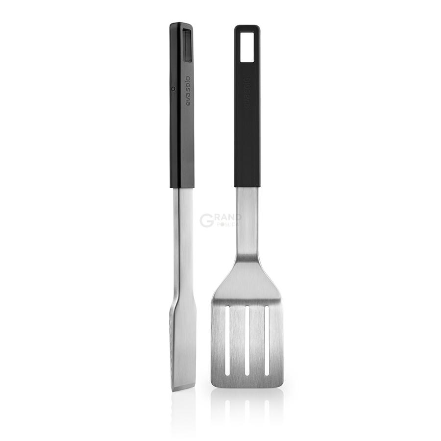 Eva Solo Щипцы и лопатка для гриля 9х4,5х44,5 см металлик/черные Grill | https://grandposuda.com.ua