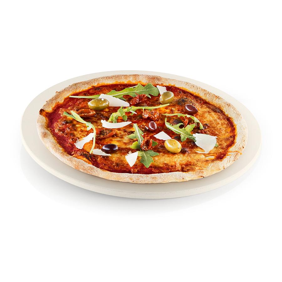 Eva Solo Противень для выпечки Ø 35,5 см белый Pizza und Brotbackstein | https://grandposuda.com.ua