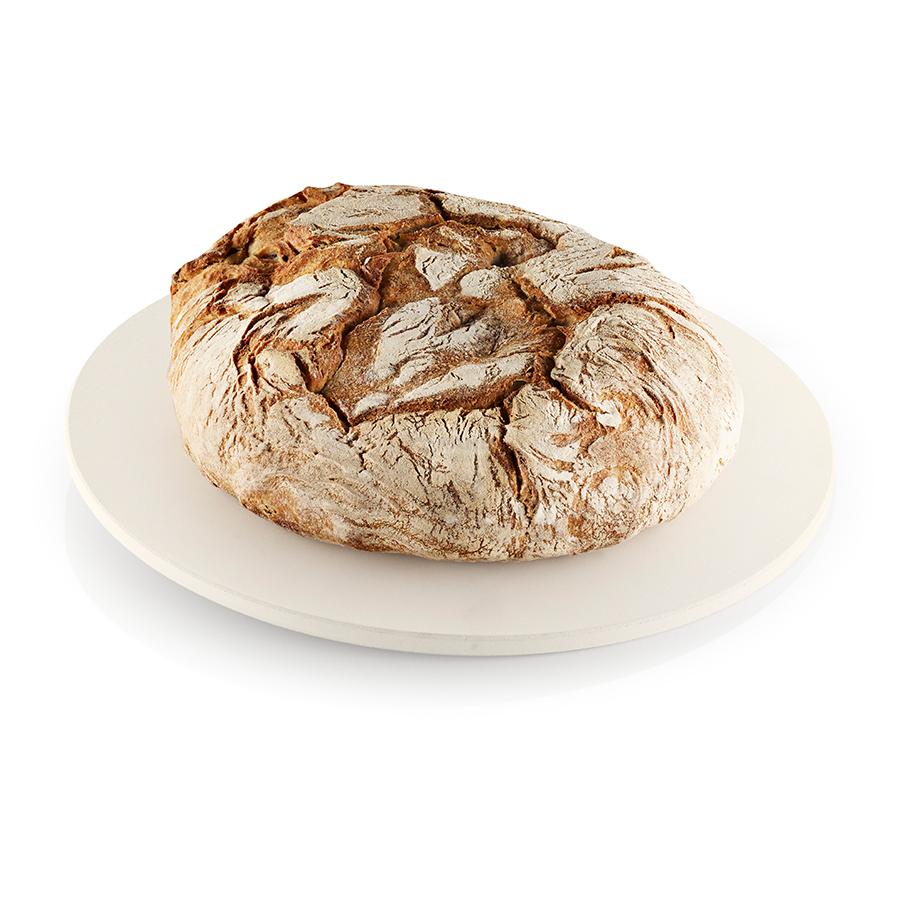 Eva Solo Противень для выпечки Ø 35,5 см белый Pizza und Brotbackstein | https://grandposuda.com.ua