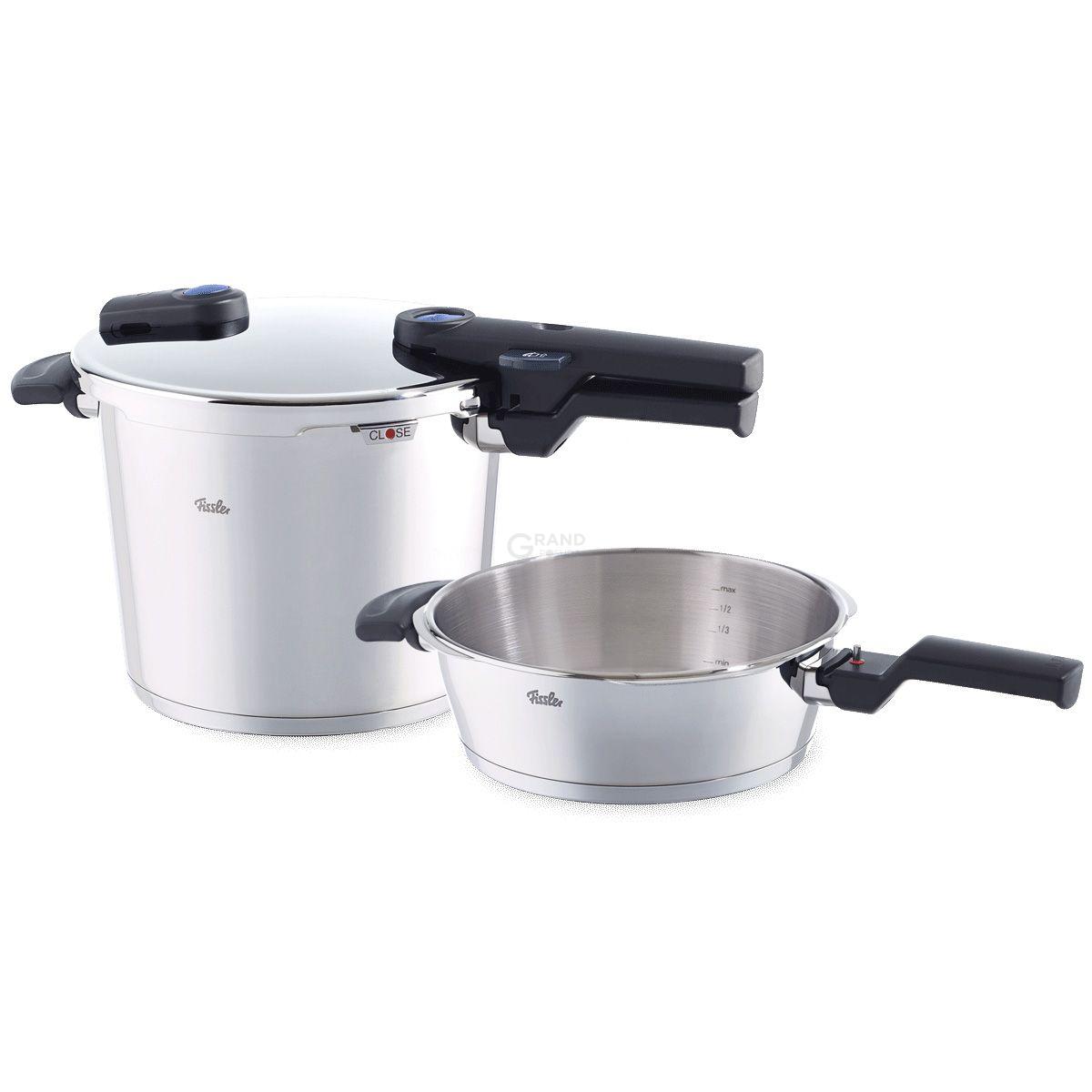 Fissler Набір скороварок 6 + 2,5 л, 2 предмета, Vitaquick | https://grandposuda.com.ua