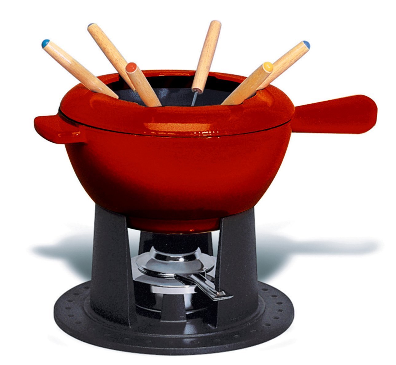 Le Creuset Набор для фондю, красный | https://grandposuda.com.ua