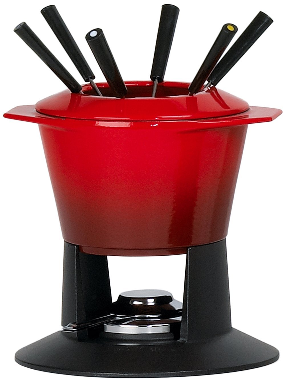 Le Creuset Набор для фондю, вишневый | https://grandposuda.com.ua