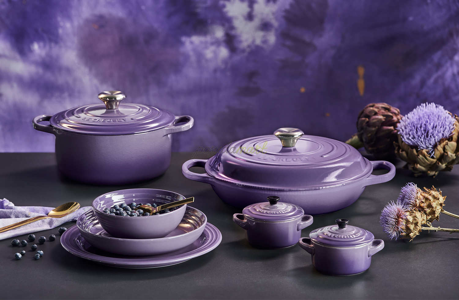 Le Creuset Тарелка для супа 22 см, фиолетовая | https://grandposuda.com.ua