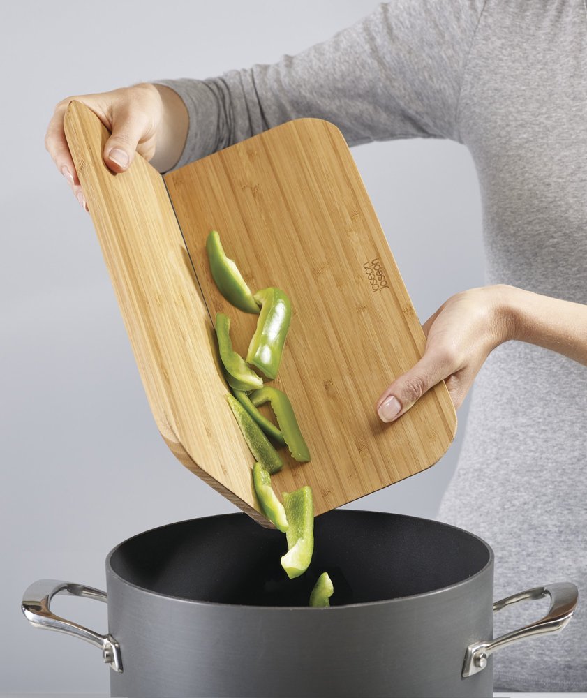 Joseph Joseph Обробна дошка, бамбукове дерево Chop2Pot Large | https://grandposuda.com.ua