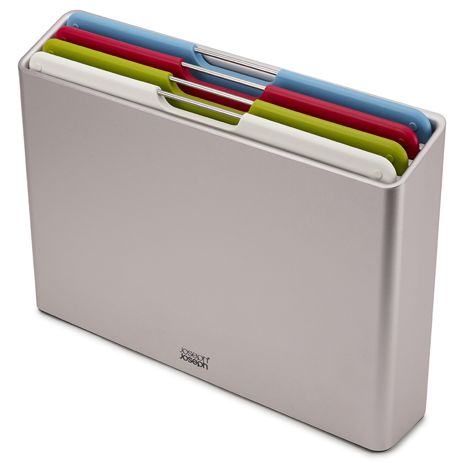 Joseph Joseph Набор разделочных досок, 7,5 х 26 х 36 см, серебристый Folio Large | https://grandposuda.com.ua