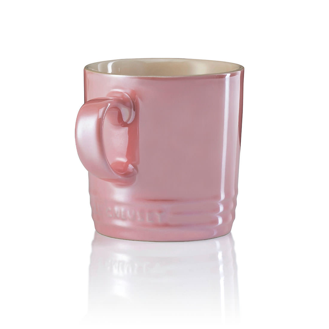 Le Creuset Кружка с ручкой 0,35 л Metallic Rose Quartz | https://grandposuda.com.ua