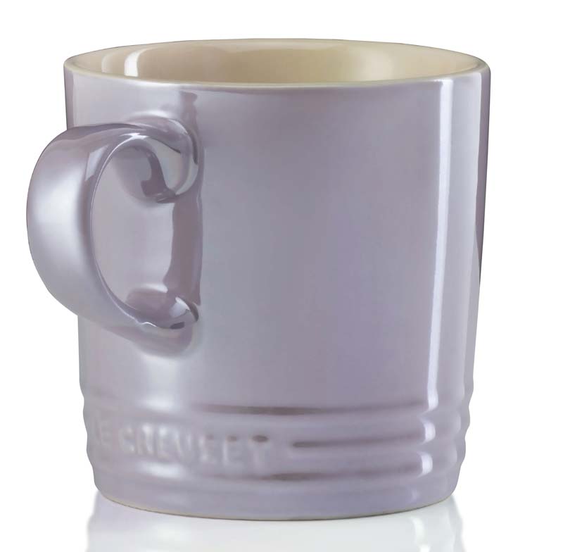 Le Creuset Кружка з ручкою 0,35 л Metallic Bluebell Purple | https://grandposuda.com.ua