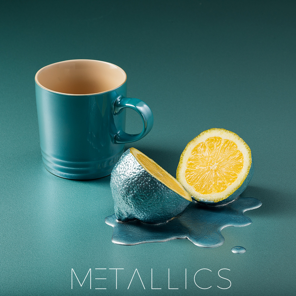 Le Creuset Кружка 350 мл, Metallic Deep Teal | https://grandposuda.com.ua