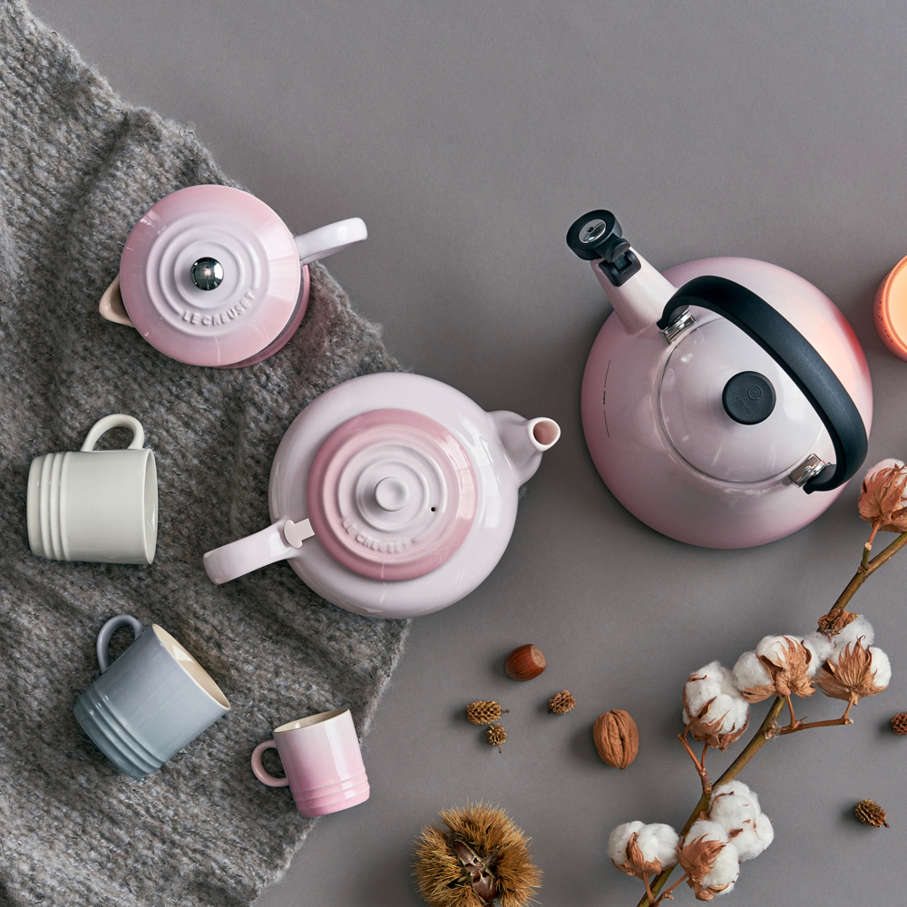 Le Creuset Заварник 1,3 л Shell Pink | https://grandposuda.com.ua