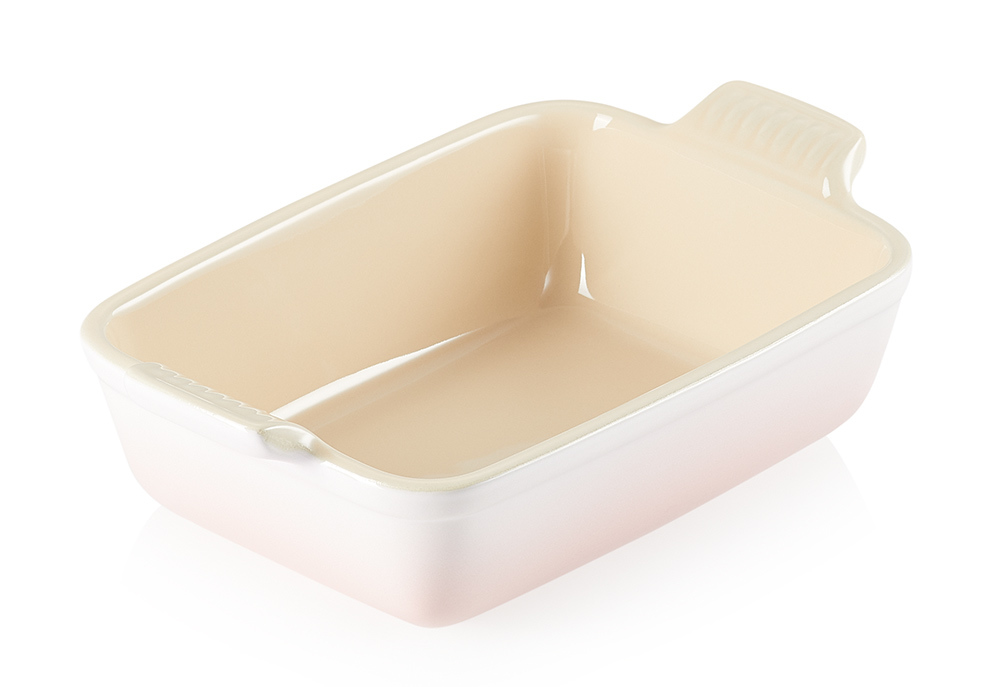 Le Creuset Блюдо для запекания 32х25 см Shell Pink | https://grandposuda.com.ua