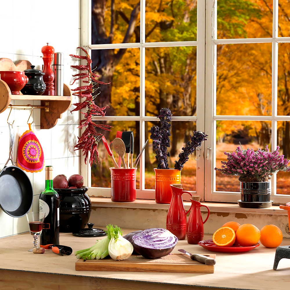 Le Creuset Емкость для кухонных аксессуаров 1,1 л, фиолетовая | https://grandposuda.com.ua