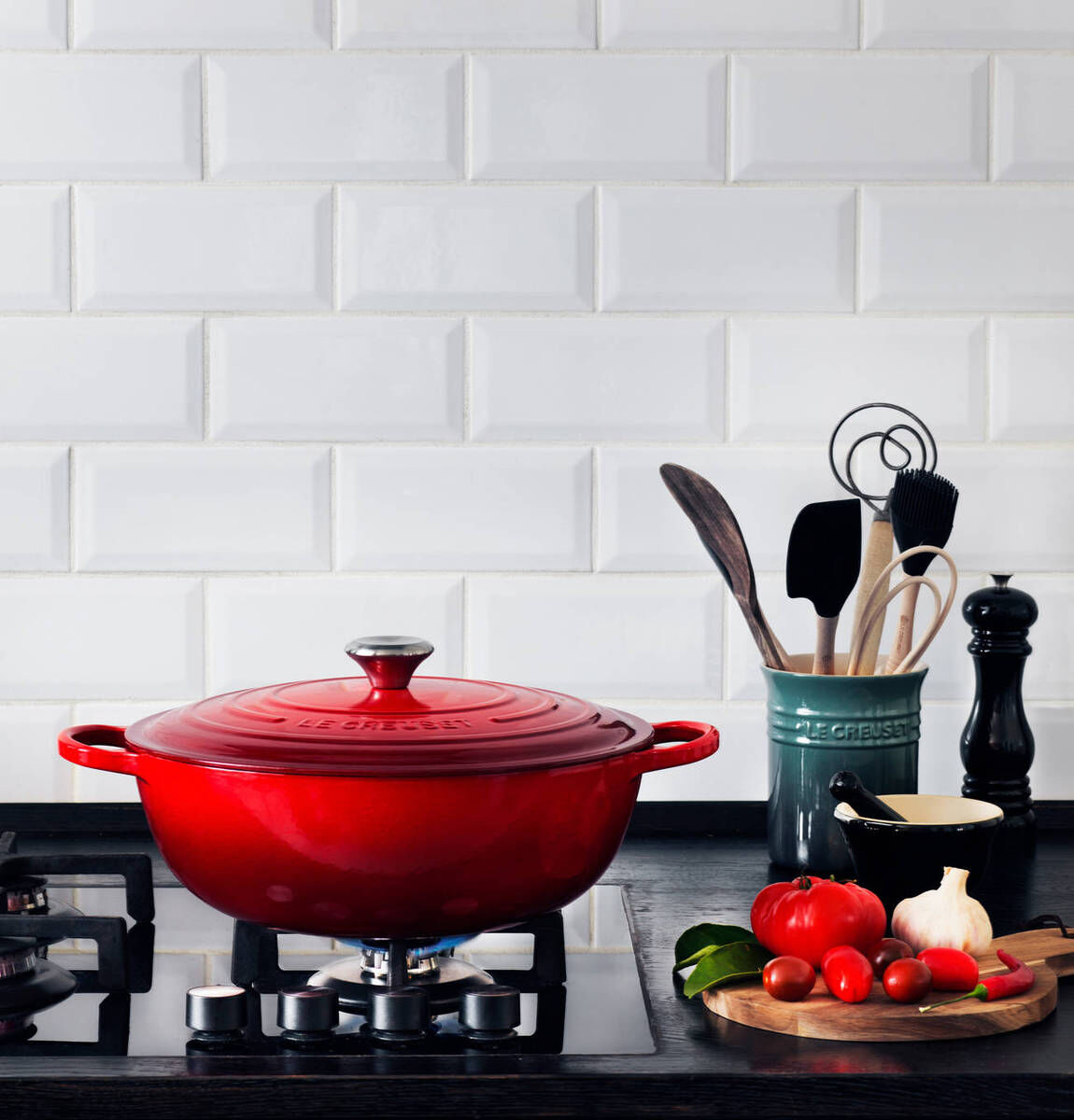 Le Creuset Емкость для кухонных аксессуаров 1,1 л, фиолетовая | https://grandposuda.com.ua