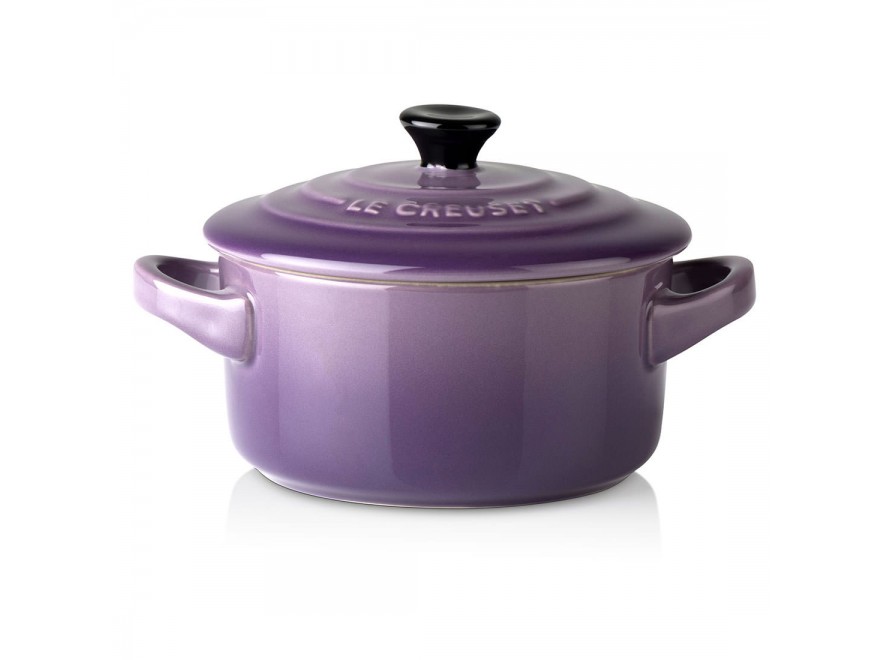 Le Creuset Міні-Кокотница з кришкою 10 см, фіолетова Ultra Violet | https://grandposuda.com.ua