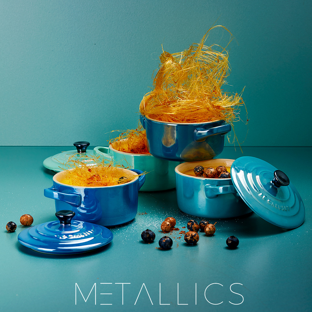 Le Creuset Каструля / жаровня з кришкою 10 см Metallic Marseille | https://grandposuda.com.ua