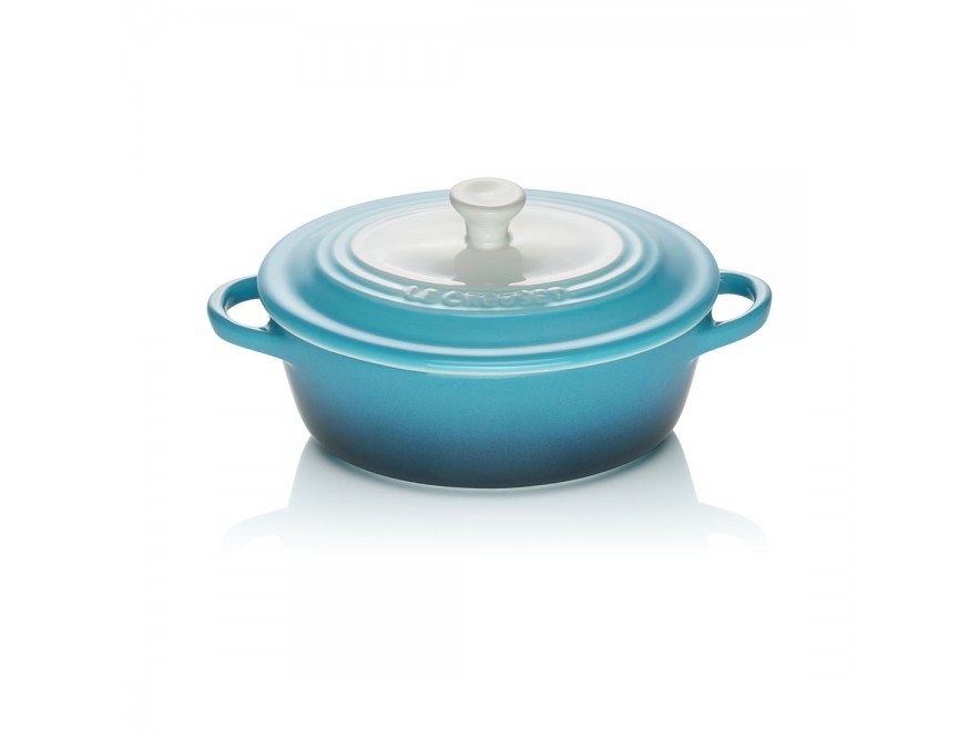 Le Creuset Міні-Кокотница з кришкою 12 см, блакитна Ombré Le Creuset Міні-Кокотница з кришкою 12 см, блакитна Ombré | https://grandposuda.com.ua