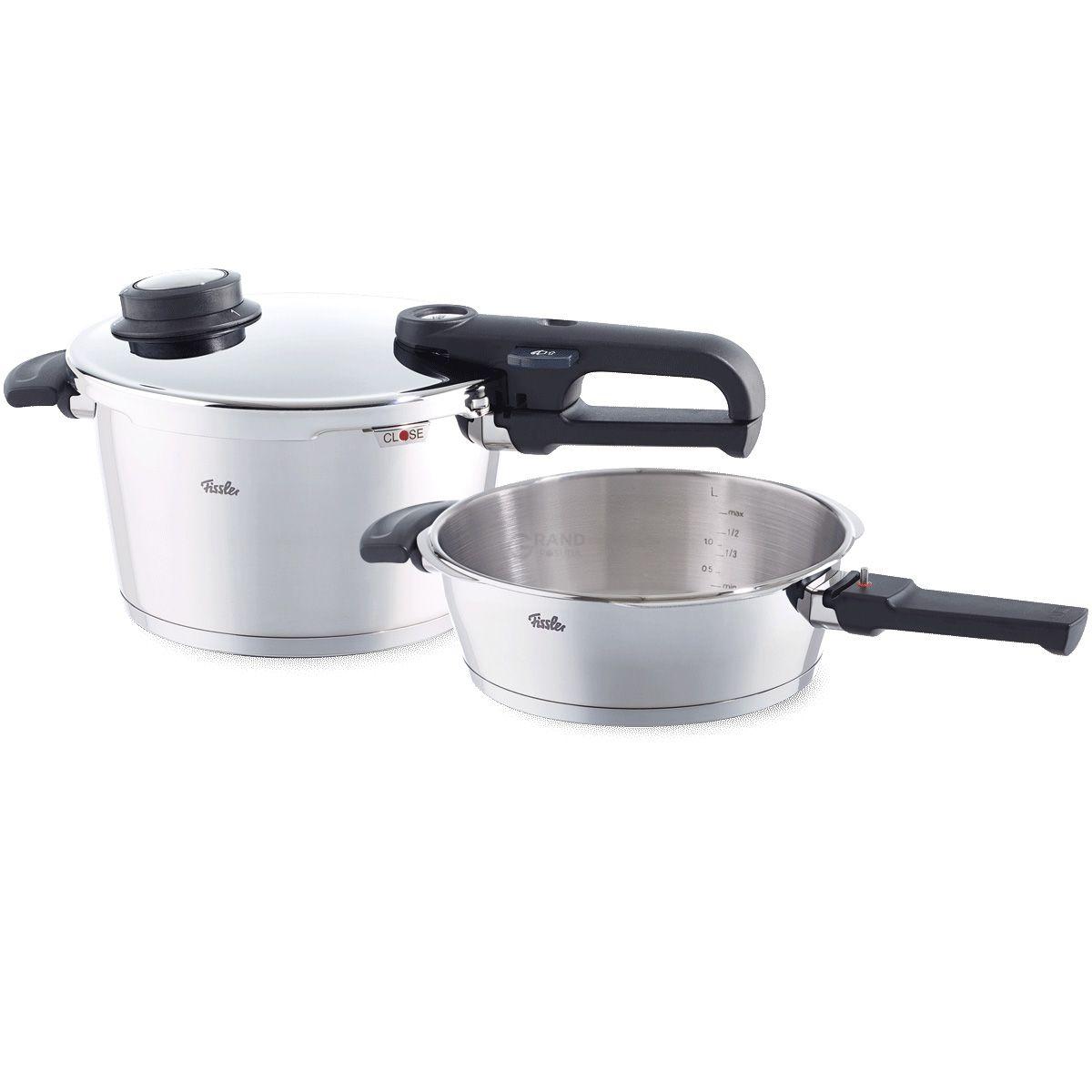 Fissler Набор скороварок, 2 предмета, Vitavit Premium | https://grandposuda.com.ua