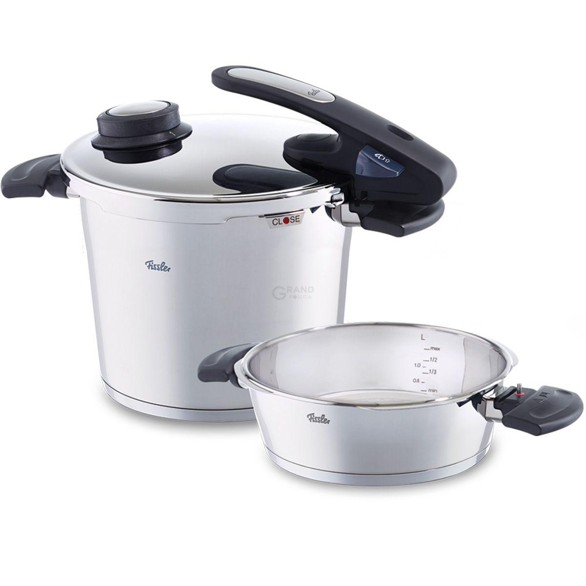 Fissler Набор скороварок, 2 предмета, Vitavit Edition Design | https://grandposuda.com.ua