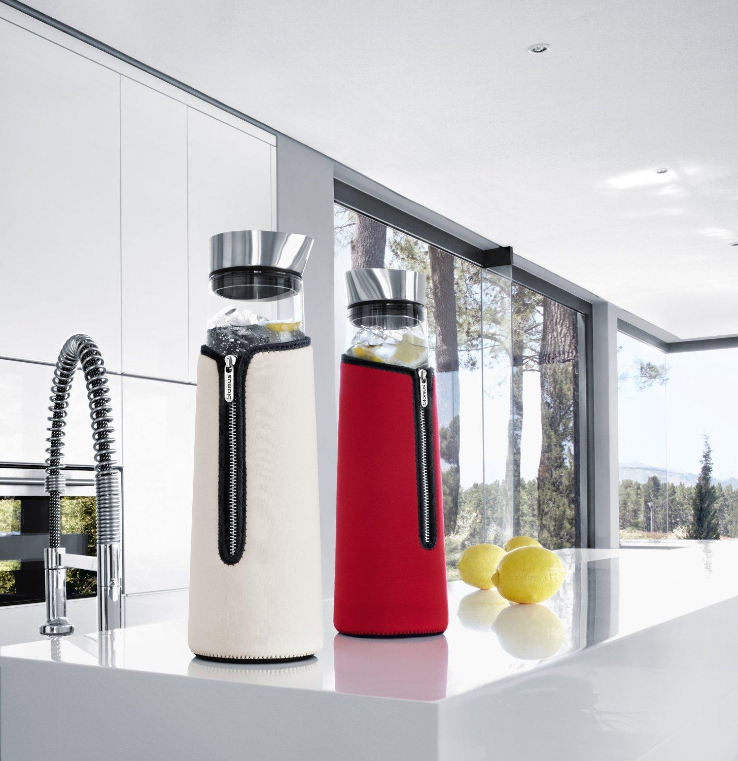 Blomus Чохол охолоджуючий для пляшки червоний Acqua | https://grandposuda.com.ua