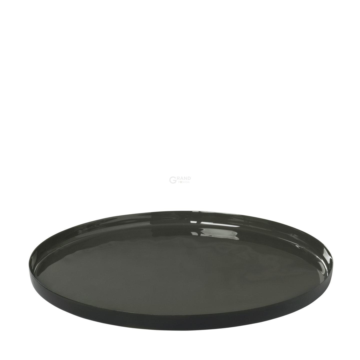 Blomus Поднос круглый 30 см Gunmetal Viso | https://grandposuda.com.ua