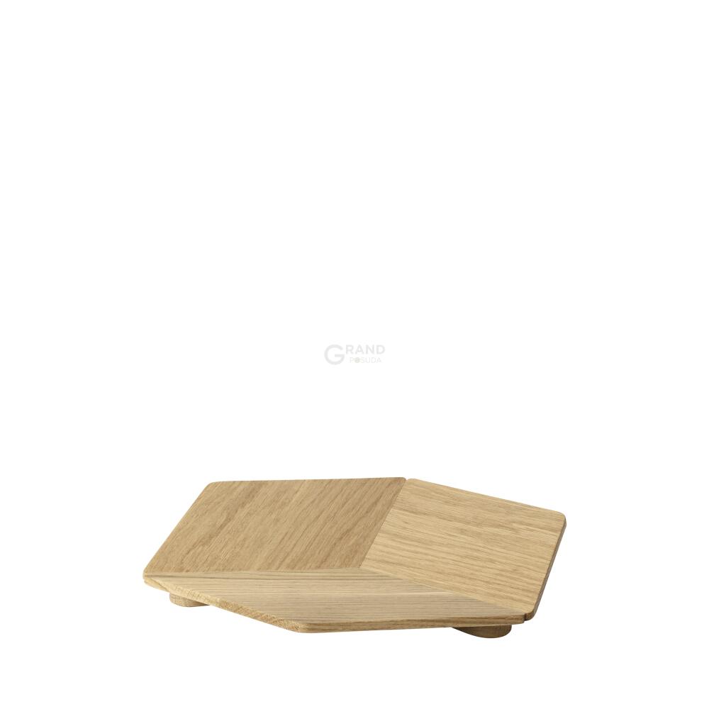 Blomus Поднос дубовый 29,5x3,5х26 см S HEXA | https://grandposuda.com.ua