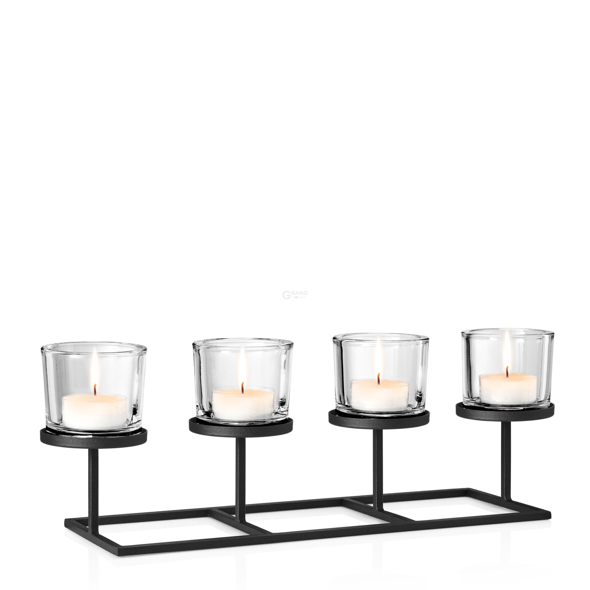 Blomus Підсвічник на 4 свічки 18х32 см Nero | https://grandposuda.com.ua