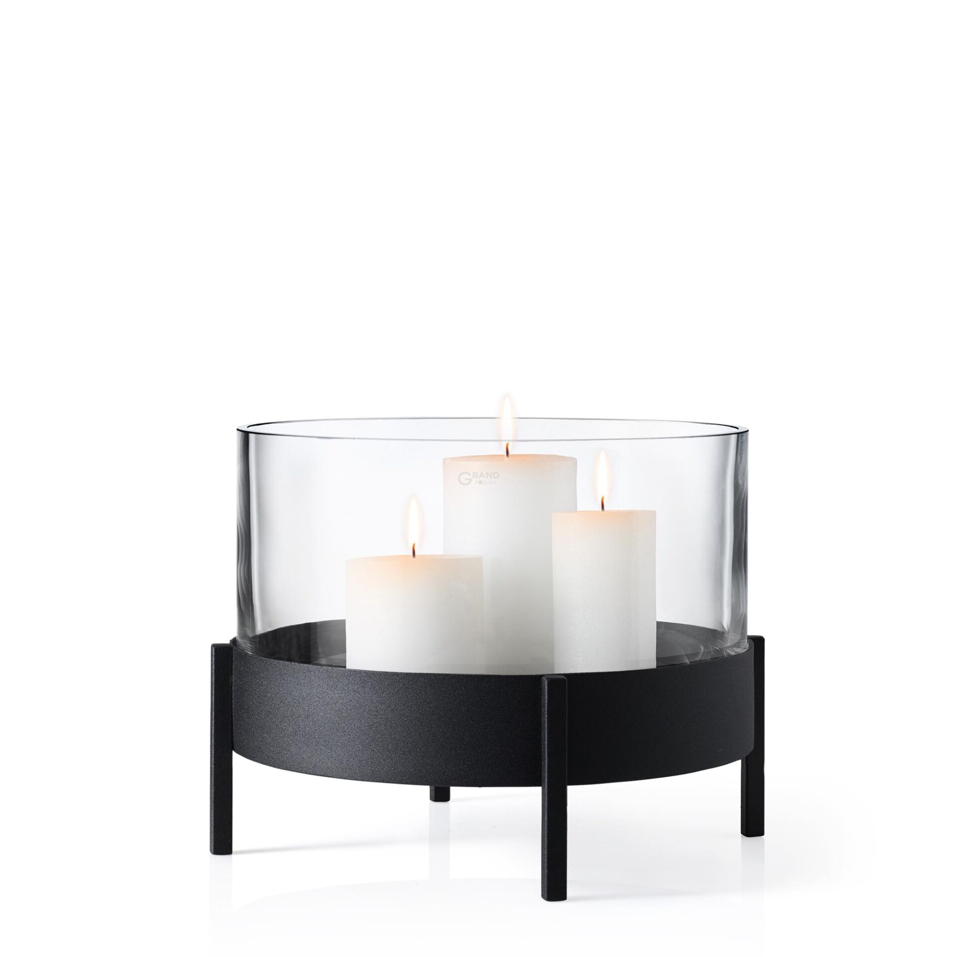 Blomus Стеклянный подсвечник на 3 свечи 20х27 см Nero Blomus Стеклянный подсвечник на 3 свечи 20х27 см Nero | https://grandposuda.com.ua