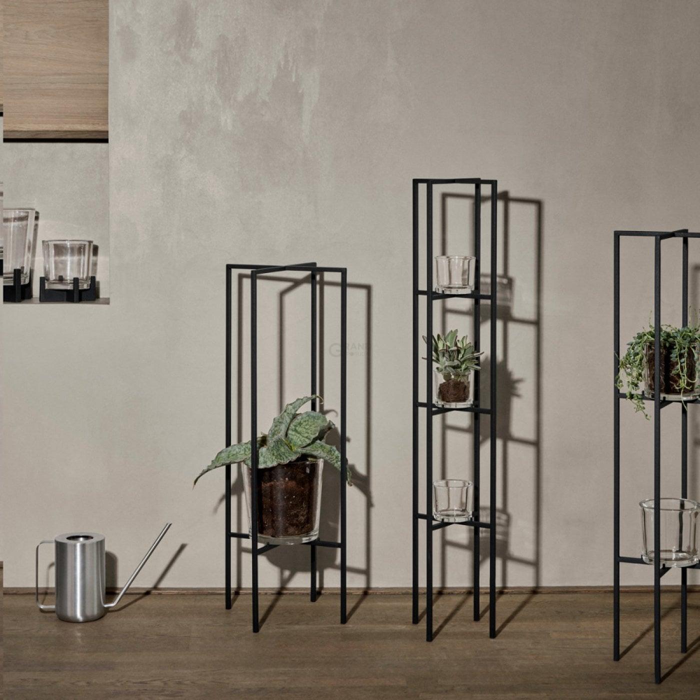 Blomus Підлоговий декоративний свічник 80х30,5 см, чорний Nero | https://grandposuda.com.ua