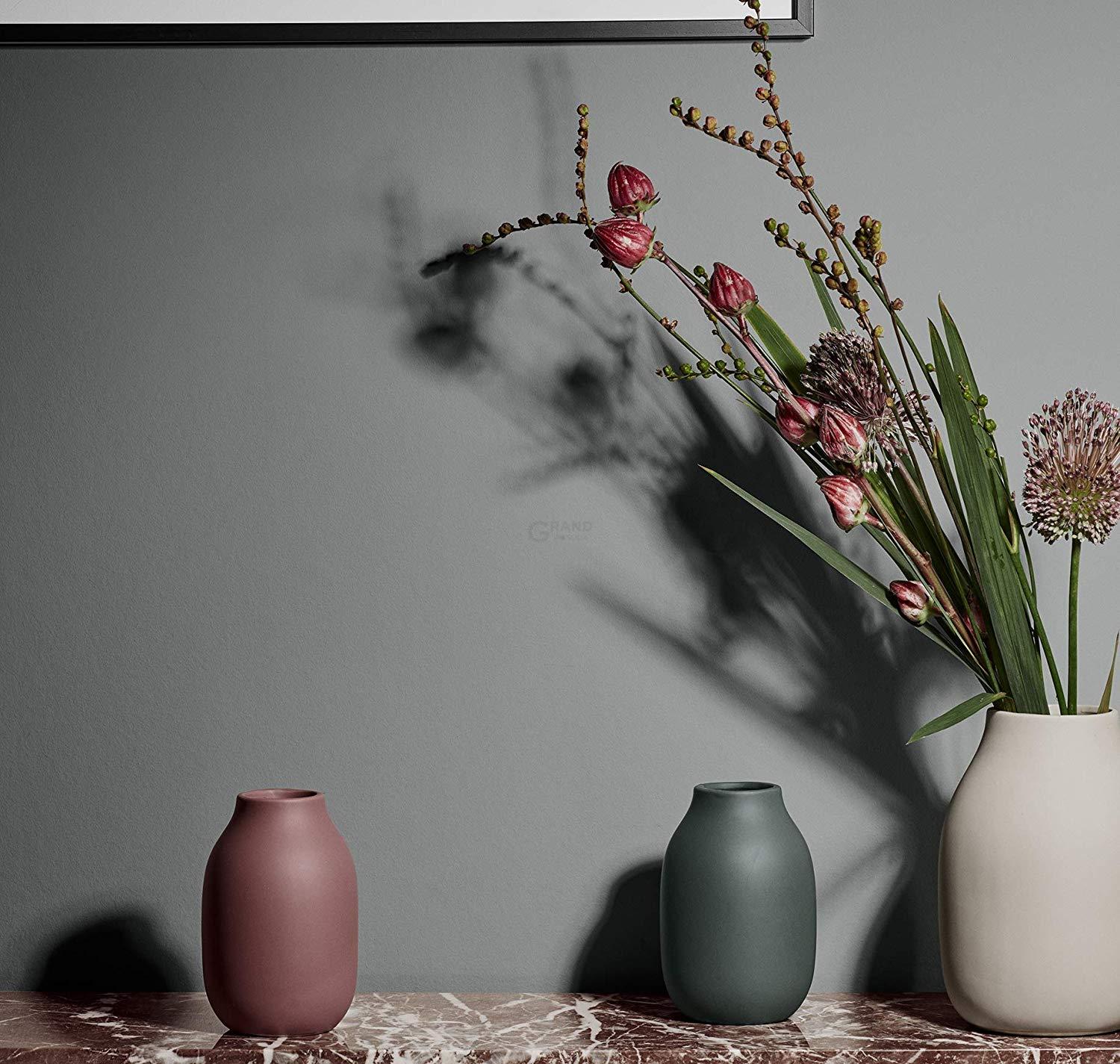 Blomus Ваза темно-зелена маленька 15 см Colora | https://grandposuda.com.ua