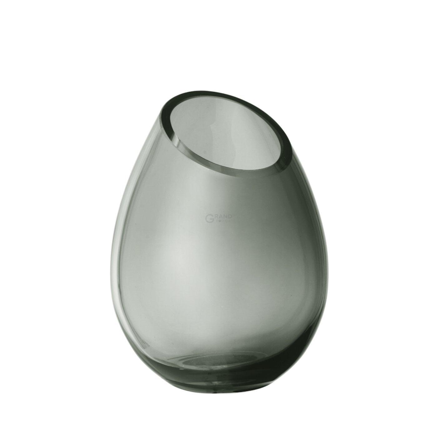 Blomus Ваза 16,5 см сіра Drop | https://grandposuda.com.ua