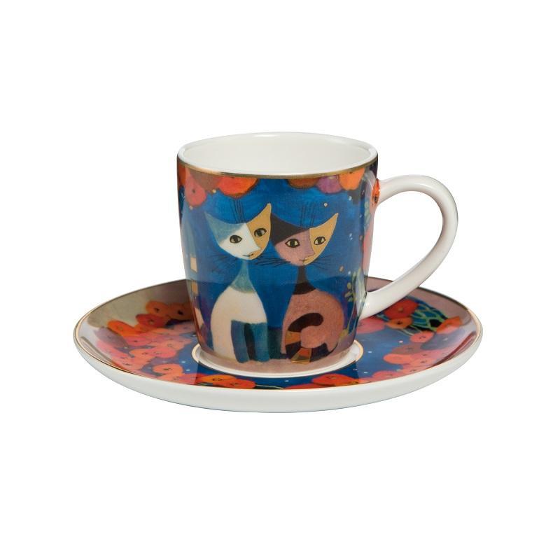 Goebel Чашка для еспрессо з блюдцем, 0,1 л,Rosina Wachtmeister Table Top Goebel Чашка для еспрессо з блюдцем, 0,1 л,Rosina Wachtmeister Table Top | https://grandposuda.com.ua