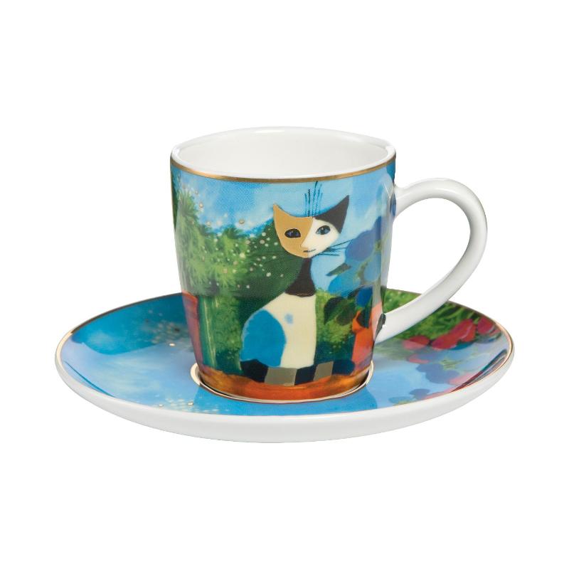 Goebel Чашка для еспрессо з блюдцем, 0,1 л,Rosina Wachtmeister Table Top Goebel Чашка для еспрессо з блюдцем, 0,1 л,Rosina Wachtmeister Table Top | https://grandposuda.com.ua