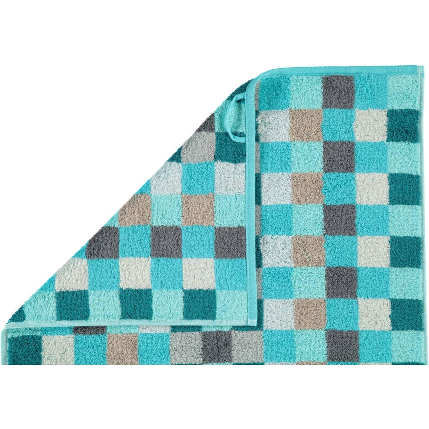 Полотенце гостевое 30 х 50 см Turquoise Karo Unique Cawo | https://grandposuda.com.ua
