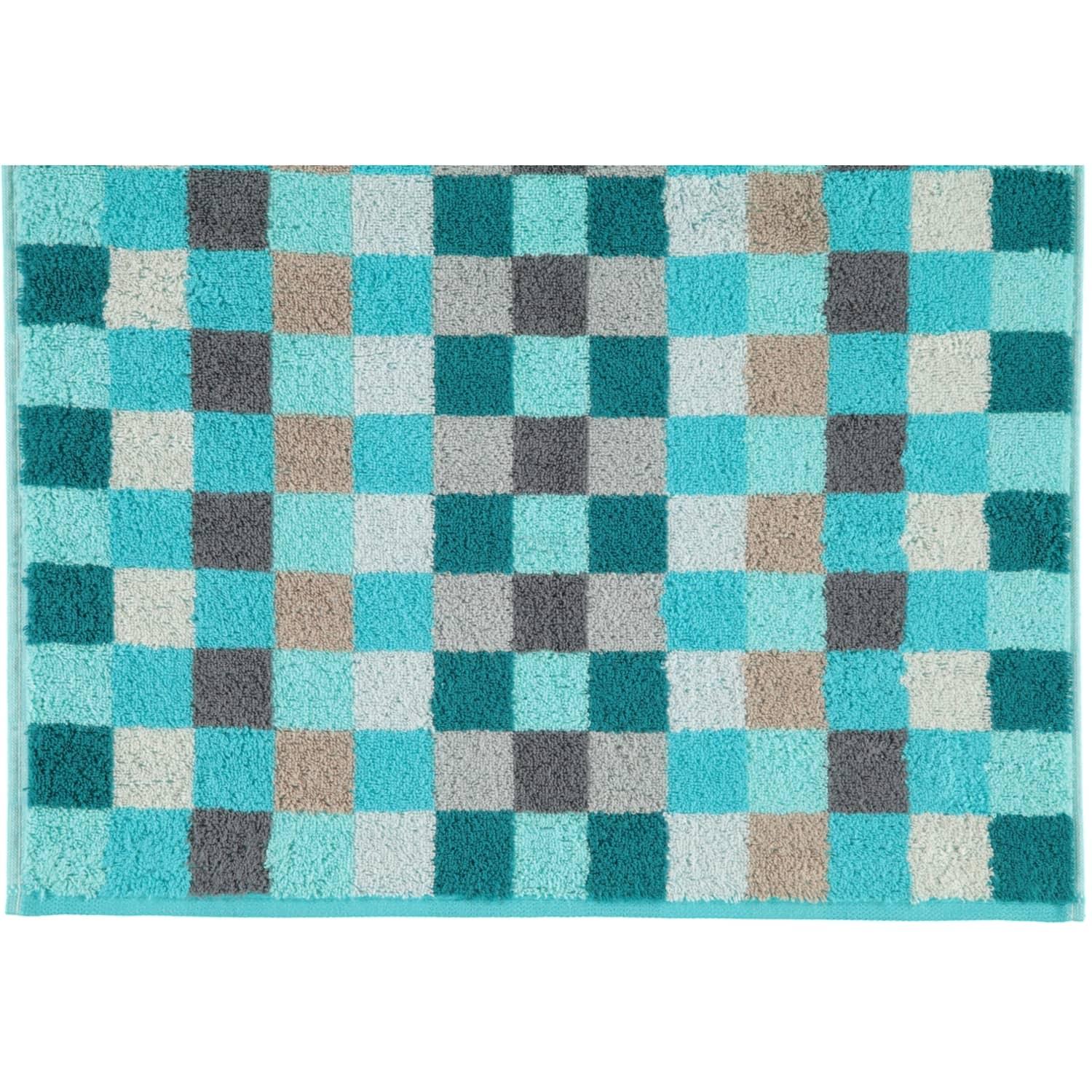 Полотенце гостевое 30 х 50 см Turquoise Karo Unique Cawo | https://grandposuda.com.ua