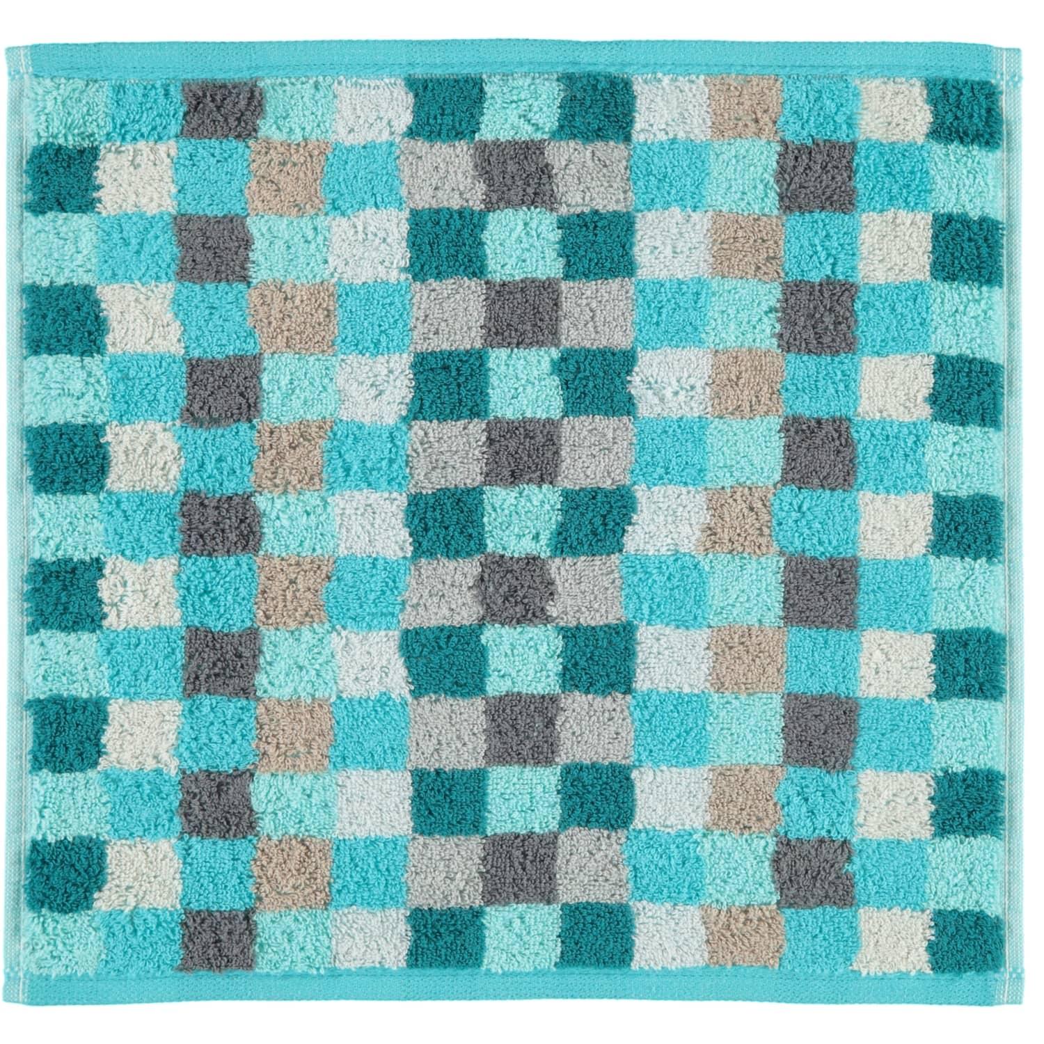 Полотенце 30 х 30 см Turquoise Karo Unique Cawo | https://grandposuda.com.ua