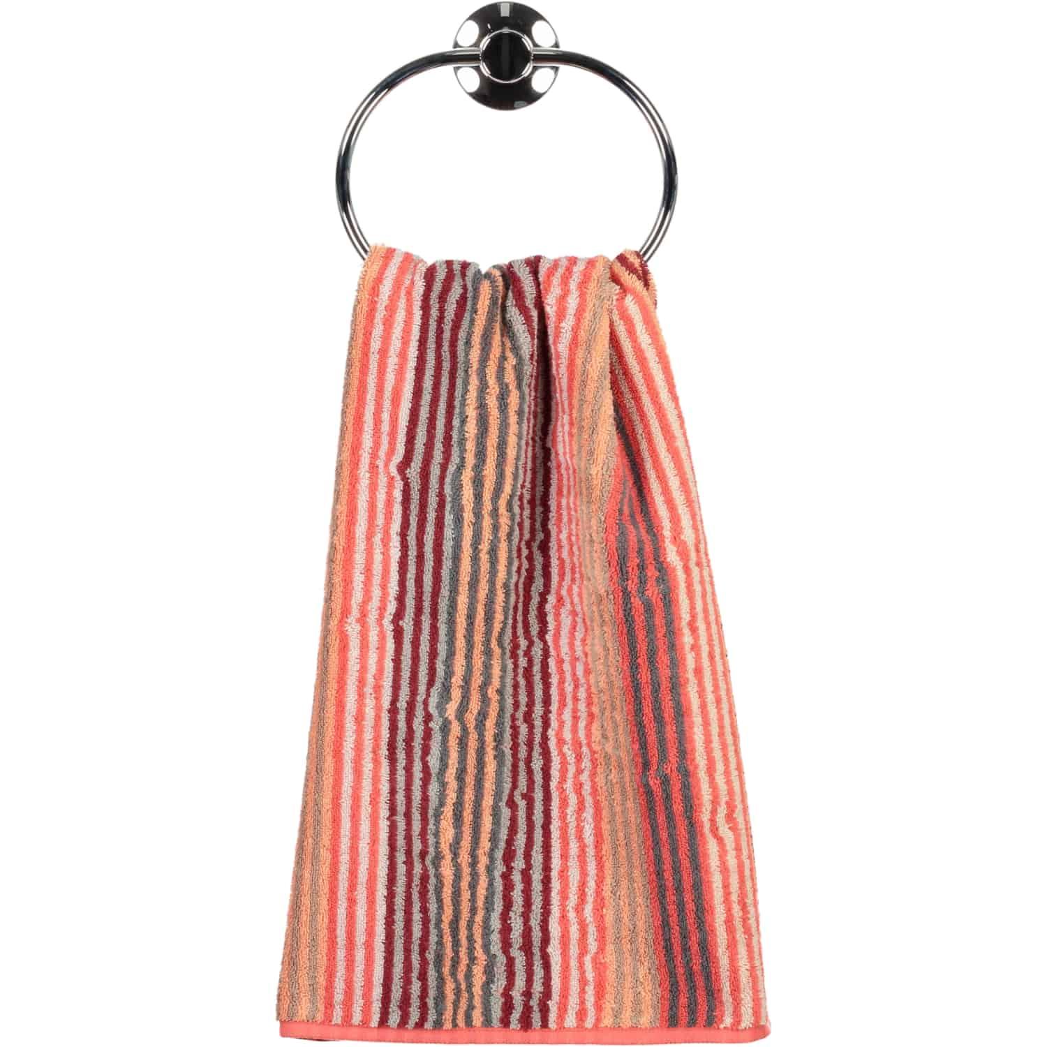 Полотенце для рук 50 х 100 см Koralle Stripes Unique Cawo | https://grandposuda.com.ua