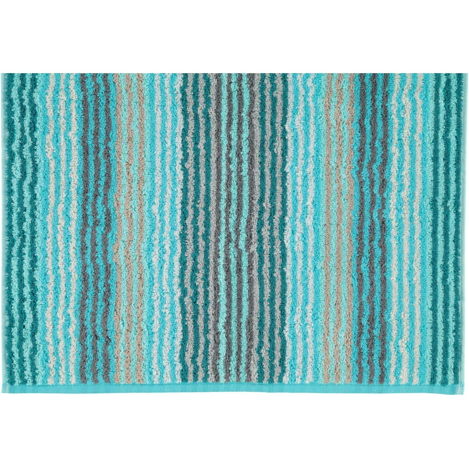 Полотенце для рук 50 х 100 см Turquoise Stripes Unique Cawo | https://grandposuda.com.ua
