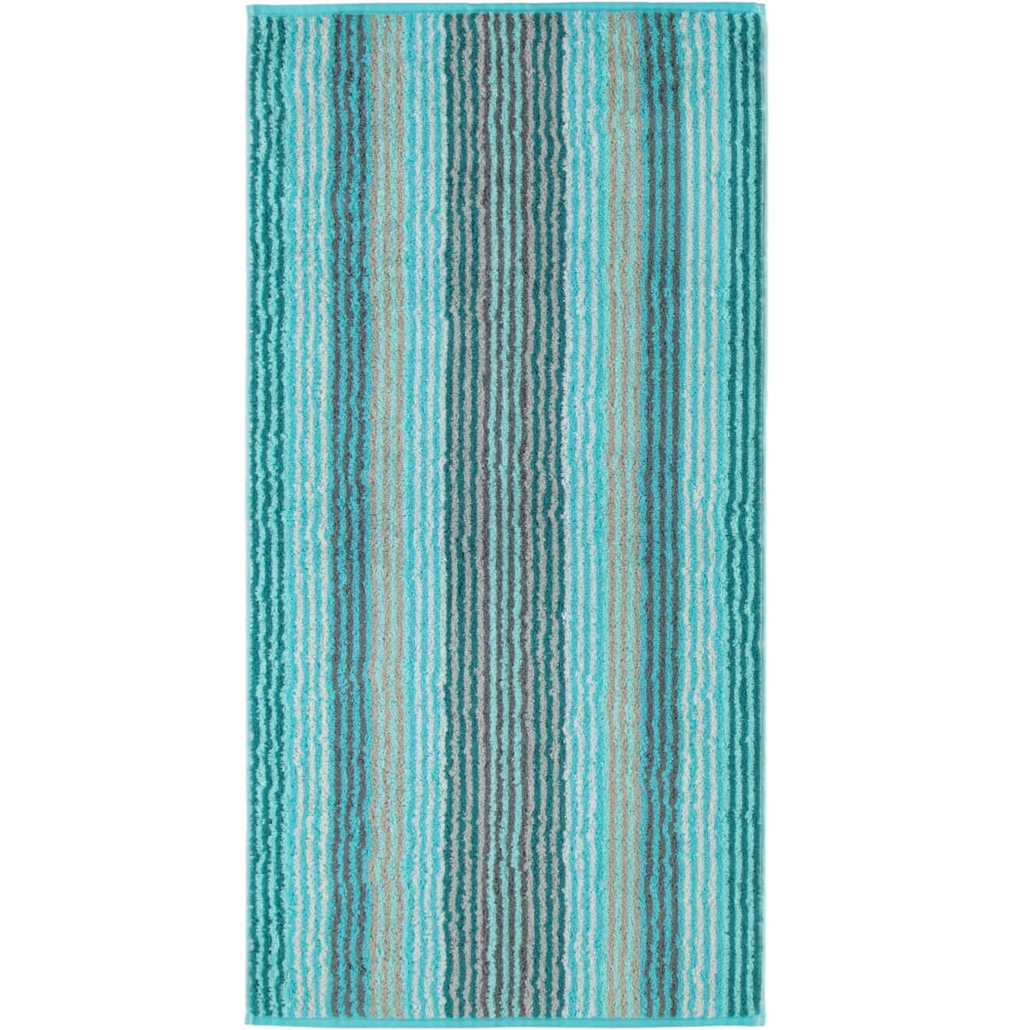 Полотенце для рук 50 х 100 см Turquoise Stripes Unique Cawo | https://grandposuda.com.ua