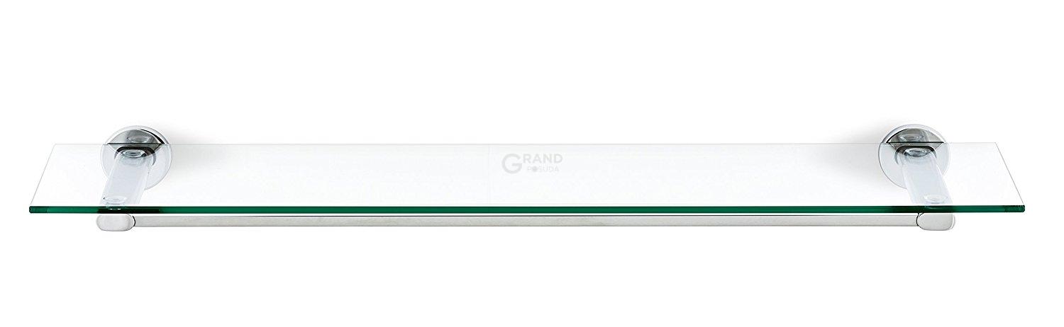 Blomus Полиця для ванної скляна настінна глянцева 76 см Areo | https://grandposuda.com.ua