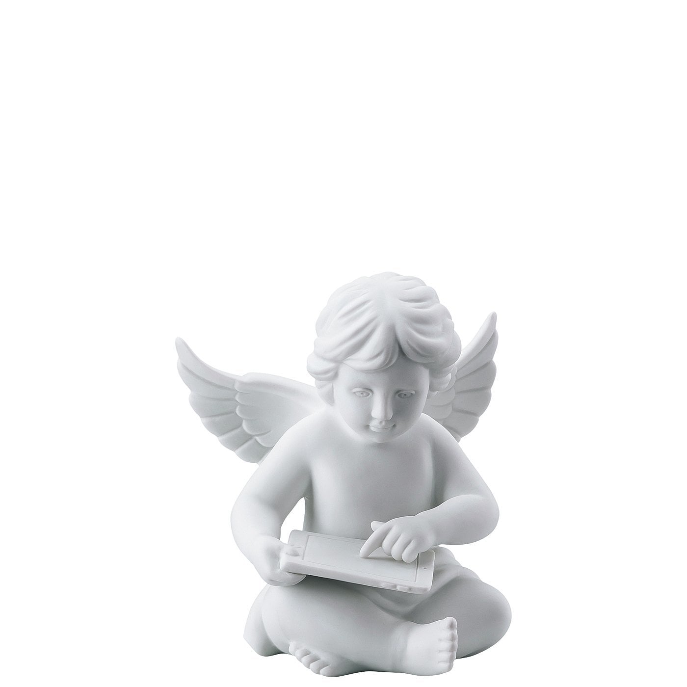 Rosenthal Фігурка Ангел з планшетом 10 см біла матова Angel | https://grandposuda.com.ua