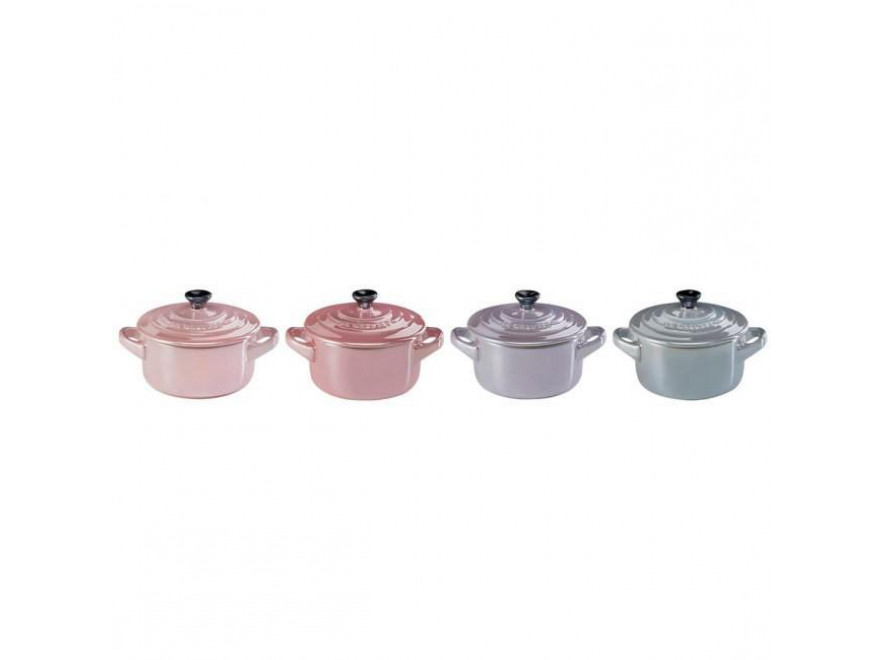 Le Creuset Набір міні-каструль, 6 предметів, Metallic Rose | https://grandposuda.com.ua