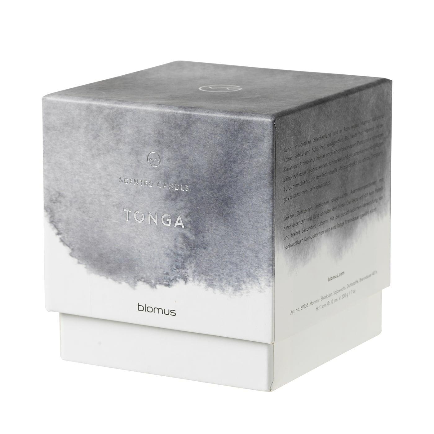 Blomus Свічка ароматична 10x11 см Tonga Marble sharkskin Frable | https://grandposuda.com.ua