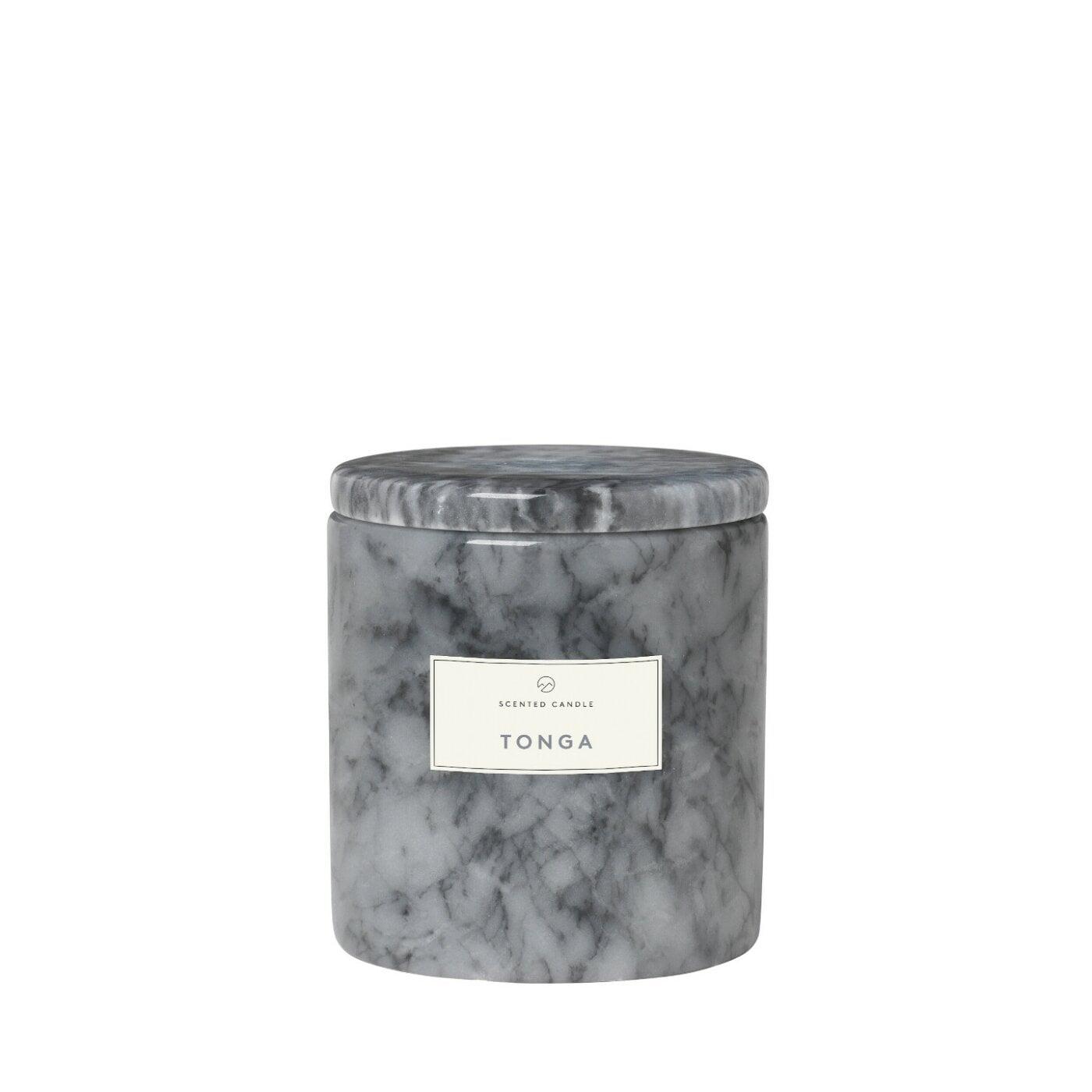 Blomus Свічка ароматична 10x11 см Tonga Marble sharkskin Frable | https://grandposuda.com.ua